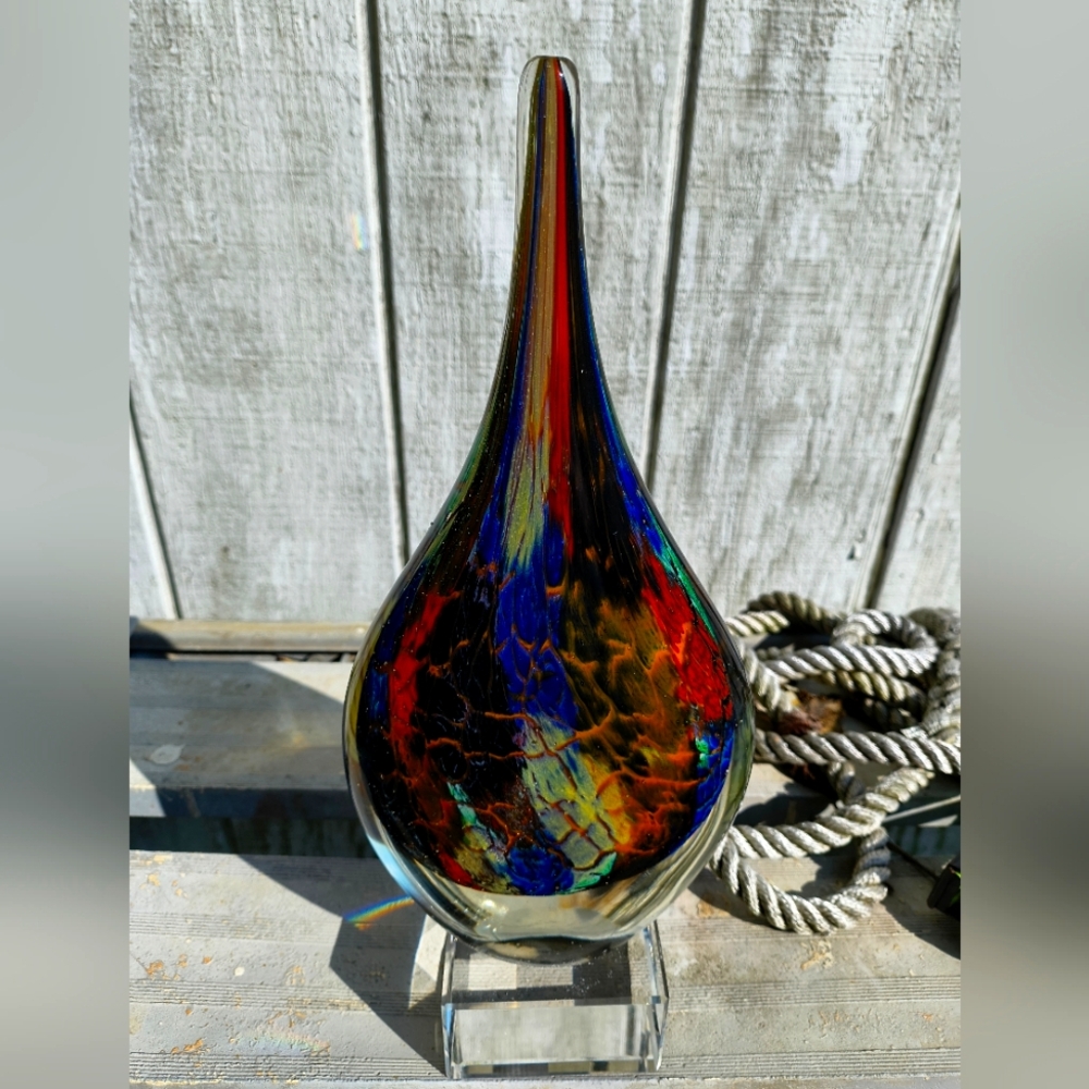NIB Badash Crystal Teardrop Sculpture